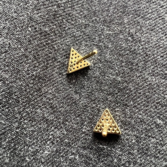 Anita Ko Triangle Diamond Pave Earrings - Picture 8 of 8